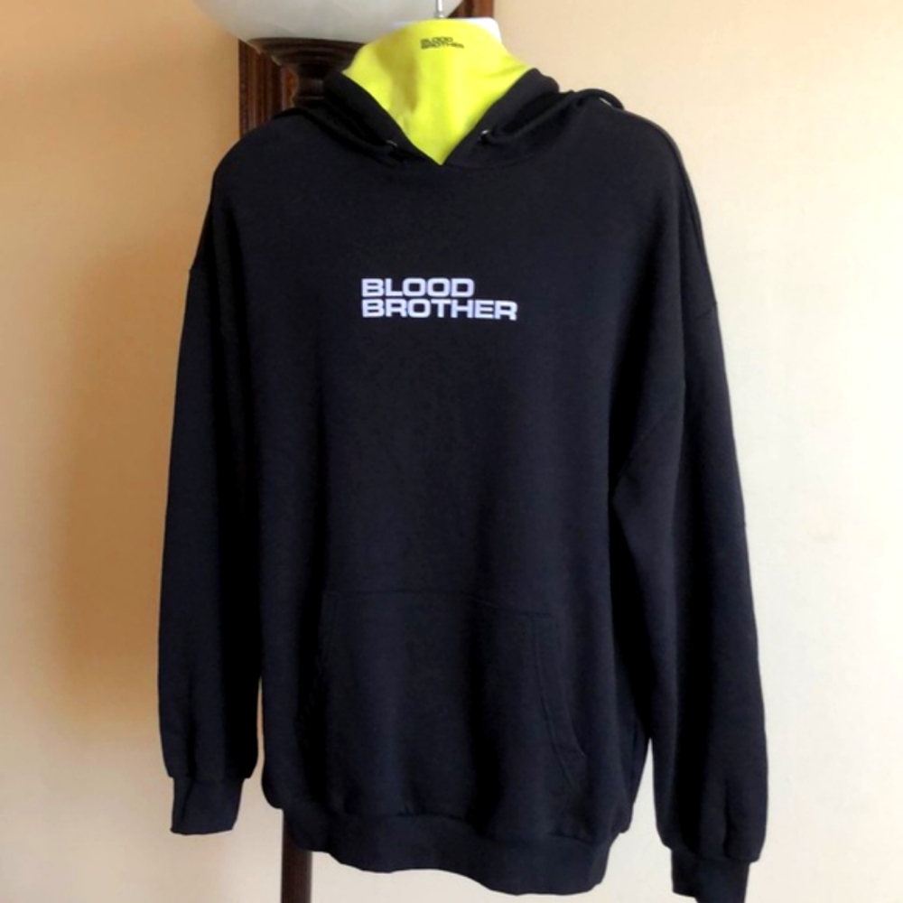 BLOOD BROTHER CHAMBERS Black Mens Hoodie Size M